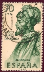 Stamps Spain -  1963 Forjadores de America. Vaso  Nuñez de Balboa - Edifil:1527