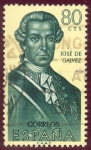 Sellos del Mundo : Europa : Espa�a : 1963 Forjadores de America. Jose de Galvez - Edifil:1528