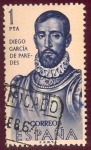Stamps Spain -  1963 Forjadores de America. Diego Garcia de Paredes - Edifil:1529