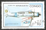 Stamps Republic of the Congo -  Avión vought sikorsky vindicator