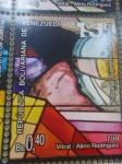Stamps America - Venezuela -  TRIBUNAL SUPREMO DE JUSTICIA-Vitral de la Justicia-Serie de 10 Sellos-Autor;Alirio Rodriguez(7de10)