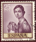 Stamps Spain -  1965 Romero de Torre- Niña de la Jarra - Edifil:1657