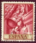 Stamps Spain -  1966 Jose Maria Sert. Jacob y el Angel  - Edifil:1717