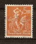 Stamps Germany -  Republica de Weimar / Mineros.