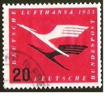 Stamps Germany -  LUFTHANSA - DEUTSCHE BUNDESPOST