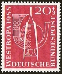 Sellos de Europa - Alemania -  WESTROPA 1955 - DEUTSCHE BUNDESPOST