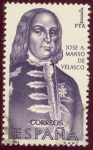 Sellos del Mundo : Europa : Espa�a : 1966 Forjadores de America. Jose A. Manso de Velasco - Edifil:1752