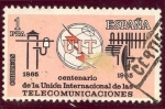 Stamps Spain -  1965 Centenario de la Union Internacional de las Telecomunicaciones - Edifil:1670