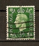 Stamps United Kingdom -  Jorge VI / Fondo Oscuro.