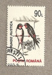 Sellos del Mundo : Europe : Romania : Hirundo rustica