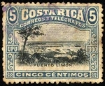 Sellos del Mundo : America : Costa_Rica : Puerto Limón. UPU 1900.
