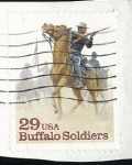 Stamps United States -  Buffalo Soldiers