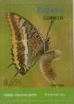 Stamps Spain -  fauna: charaxes jasius 2011