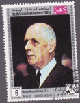 Stamps Yemen -  charles de gaulle