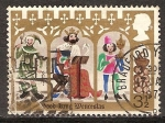 Stamps United Kingdom -  El buen rey Wenceslao,en la página y Campesina