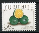 Stamps : America : Suriname :  Frutos