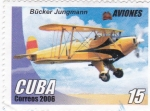 Stamps Cuba -  Avión- Bücker Jungmann