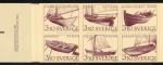 Stamps Sweden -  Michel C128  Ships  6 v  in Booklet