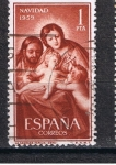 Stamps Spain -  Edifil  1253  Navidad¨59  