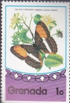 Stamps Grenada -  mariposa