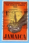 Sellos de America - Jamaica -  International year for human rights 