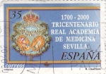 Sellos de Europa - Espa�a -  1700-2000 tricentenario Real Academia de Medicina Sevilla    (D)