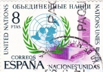 Stamps Spain -  XXV aniversario de la fundación de Naciones Unidas    (D)