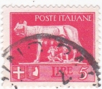 Stamps Italy -  estatua Romulo y Remo