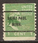 Stamps United States -  George Washington.