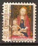 Stamps United States -  Navidad. Virgen y el Niño.