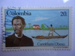 Sellos del Mundo : America : Colombia : CANDELARIO OBESO - Escritor.