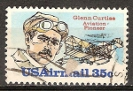 Stamps United States -  Glenn Curtiss  Pionero en la aviación.