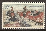 Stamps United States -  Charles M. Russell -artista americano.