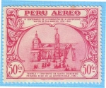 Sellos de America - Per -  Templo y convento de Santo Domingo