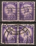 Stamps United States -  Estatua de la libertad.