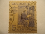 Sellos de America - Colombia -  ANTONIO NARIÑO- IV Congreso Panamericano de Prensa 1946.