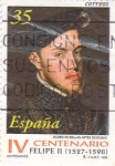 Sellos de Europa - Espaa -  IV Centenario Felipe II (1527-1581)    (F)