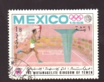 Stamps Yemen -  JUEGOS OLIMPICOS 1968