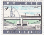 Stamps Belgium -  Amberes- Tunel John F. Kennedy