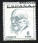 Stamps Spain -  Literatos españoles - Benavente