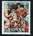 Sellos de Europa - Espaa -  Navidad 1967 - Nacimiento (Salzillo)