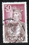 Stamps Spain -  Personajes españoles - Conde Fernán González