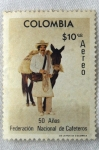 Stamps Colombia -  Juan Valdez