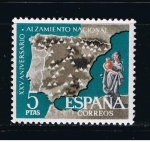 Sellos de Europa - Espa�a -  Edifil  1361  XXV aniver. del Alzamiento Nacional.  