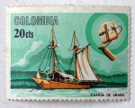 Stamps Colombia -  CANOA EN URABA