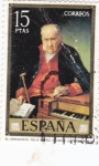 Sellos de Europa - Espaa -  PINTURA - El organista Félix Lòpez (Vicente López)   (G)