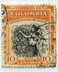 Stamps Colombia -  Cafe