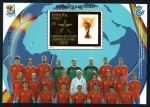 Stamps Spain -  Selección española de fútbol. Campeona de la Copa Mundial de la FIFA 2010