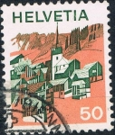 Sellos de Europa - Suiza -  SERIE BÁSICA 1973. PAISAJES. VALAIS. Y&T Nº 939