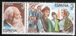 Stamps Spain -  2651-2652- Maestros de la Zarzuela. Manuel Fernandez Caballero. Escena de 